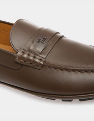 Kerbs Drivers In Brown Leather