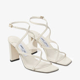 Latte Nappa Leather Sandals