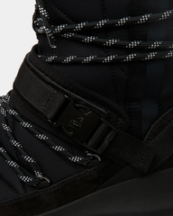 Frei Lace-Up Boot In Black Nylon