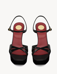 DEBBIE platform sandals in patent leather