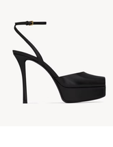 LA SCANDALE platform sandals in smooth leather