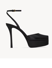 LA SCANDALE platform sandals in smooth leather
