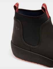 Bally Curling Booties In Black Leather