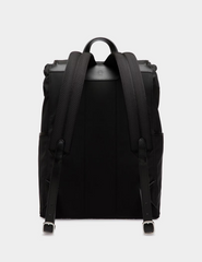 B-Light Backpack in Black Nylon and Leather