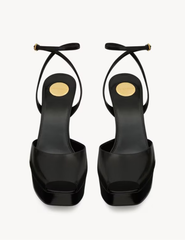 LA SCANDALE platform sandals in smooth leather