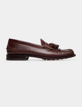 Oregon Loafer in Chestnut Brown Grained Leather