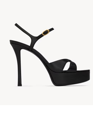 DEBBIE platform sandals in smooth leather