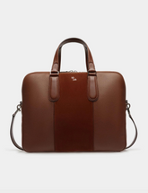 Spin Briefcase in Brown Leather