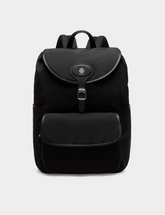 B-Light Backpack in Black Nylon and Leather