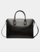 Banque Business Bag In Black Leather