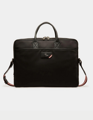 Faldy Nylon Business Bag In Black
