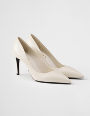 Patent Saffiano leather pumps