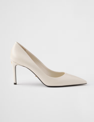 Patent Saffiano leather pumps