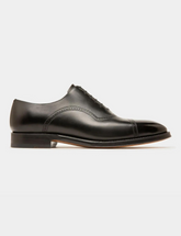 Scanio Leather Oxford Shoes In Black