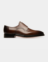 Scamardo Leather Derby Shoes In Brown
