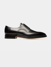 Scamardo Leather Derby Shoes In Black