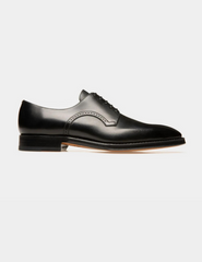 Scamardo Leather Derby Shoes In Black