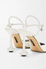 Toy ankle strap pump in lambskin