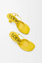 Toy ankle strap pump in lambskin