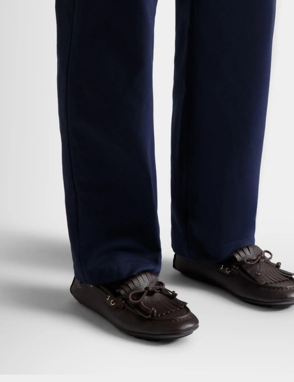 Kerbs Driver in brown Grained Leather