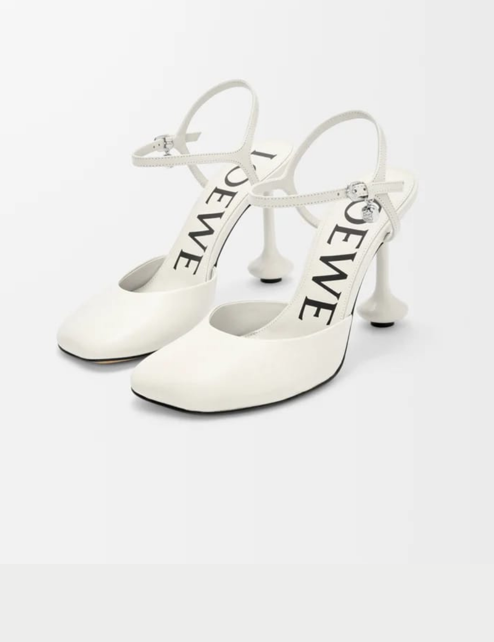 Toy ankle strap pump in lambskin