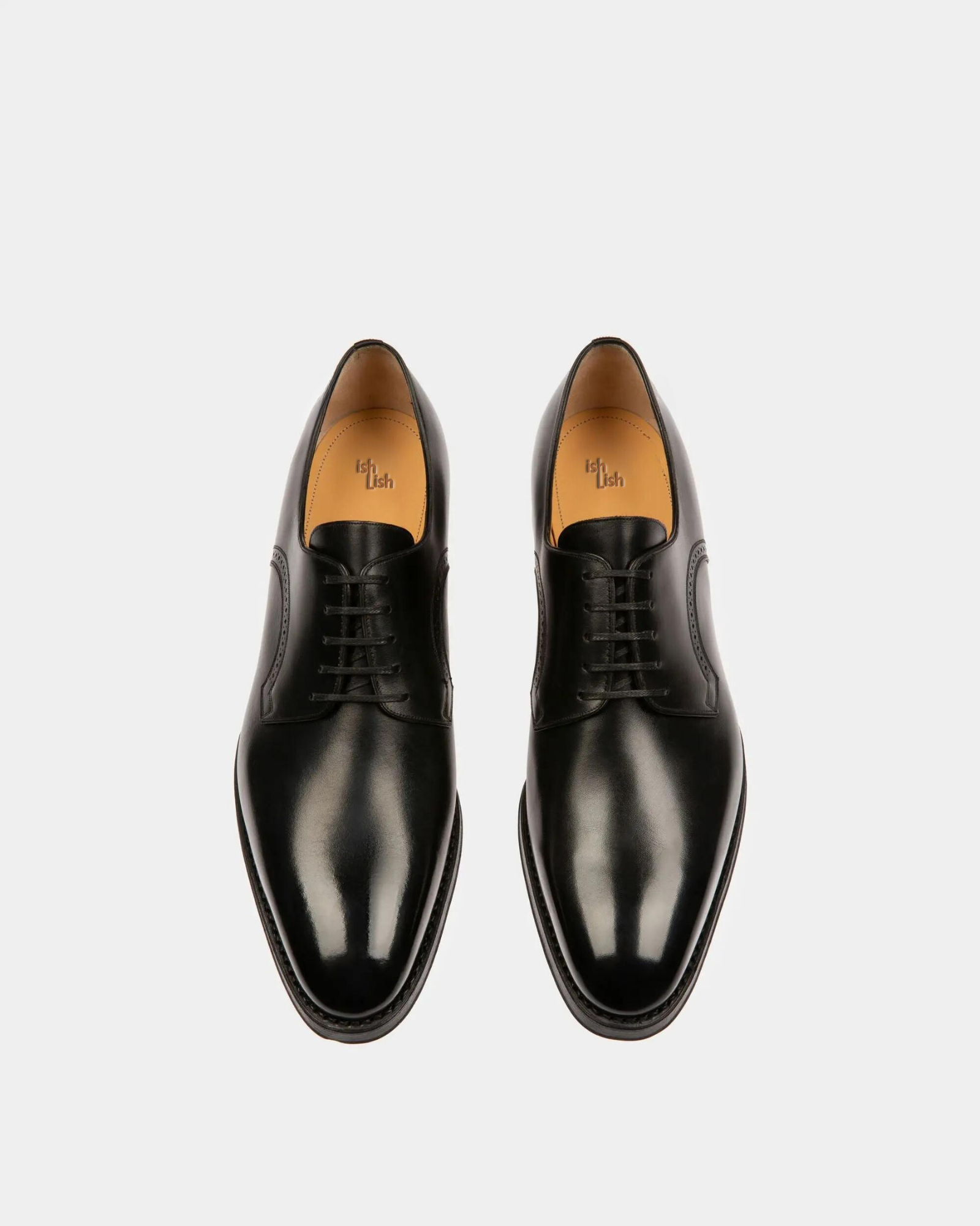 Scamardo Leather Derby Shoes In Black