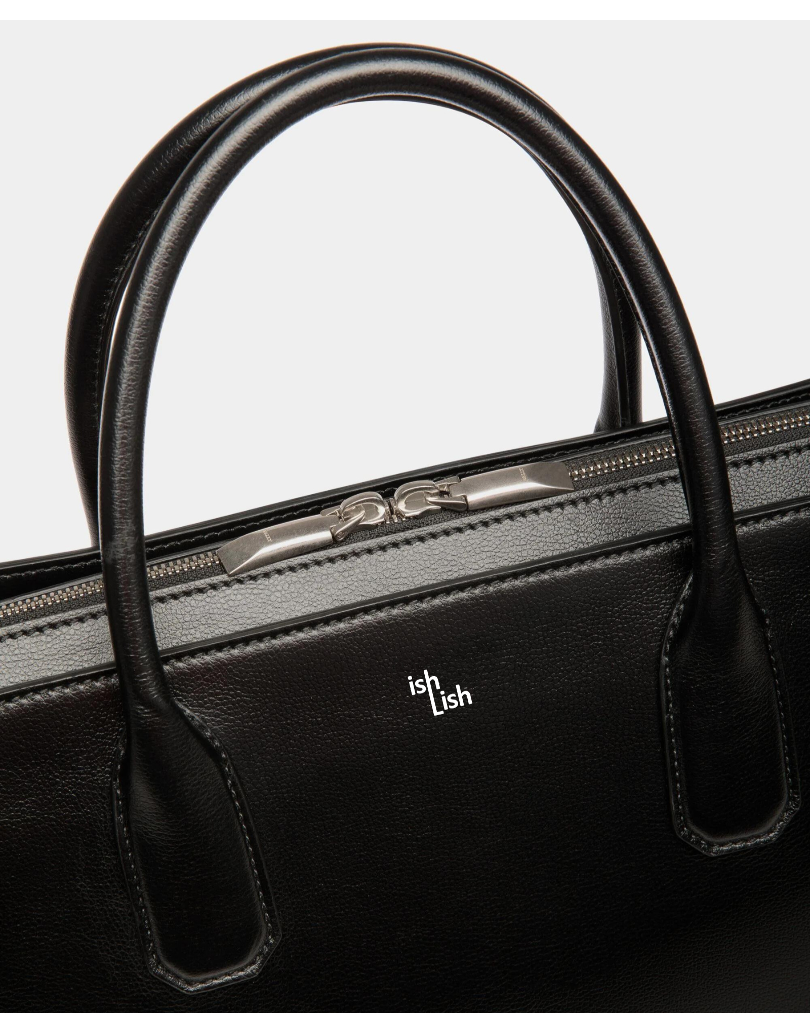 Banque Business Bag In Black Leather