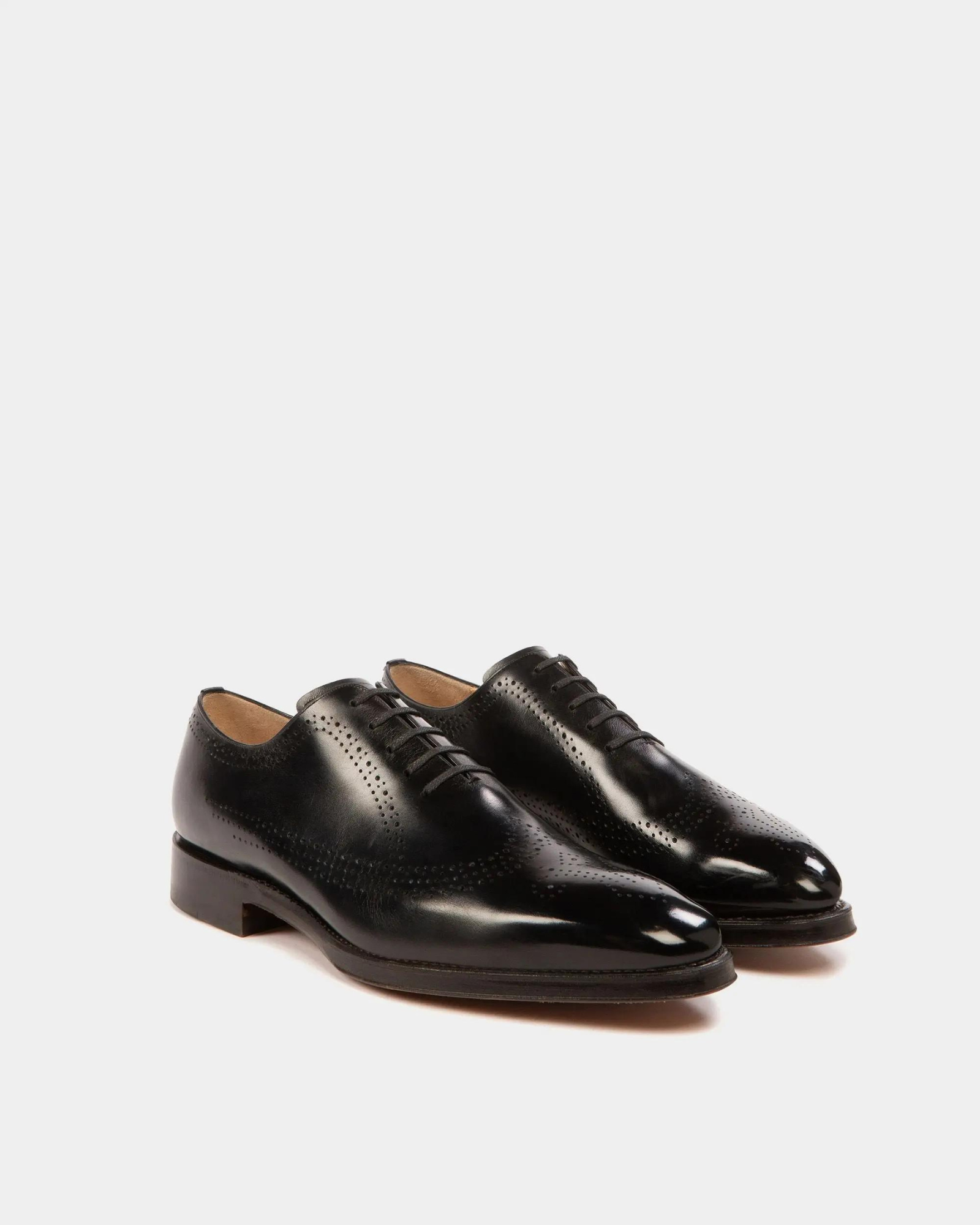 Oxford Shoes In Black Leather