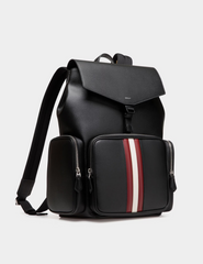 Mythos Backpack in Black Recycled Leather