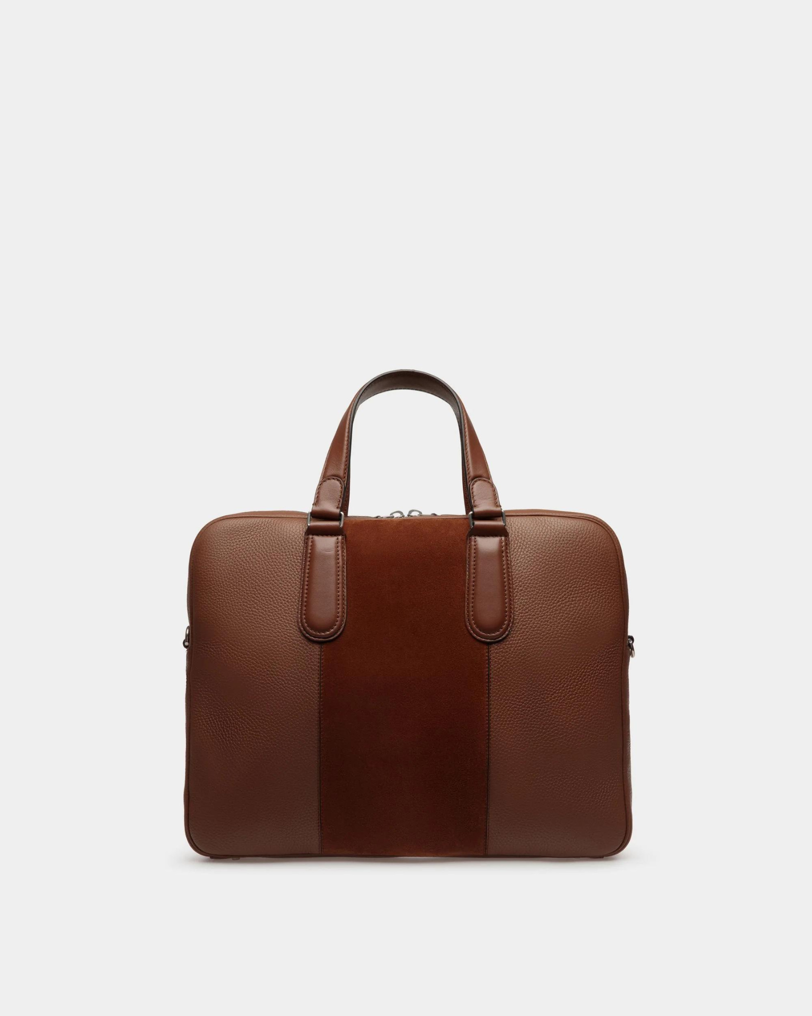 Spin Briefcase in Brown Leather