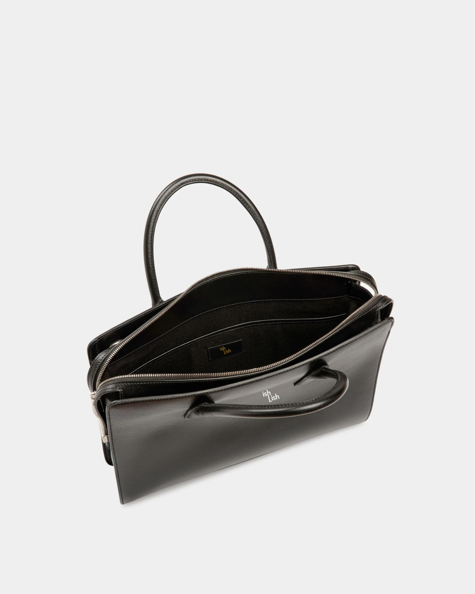 Banque Business Bag In Black Leather