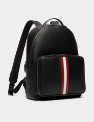 Mythos Backpack In Black Recycled Leather