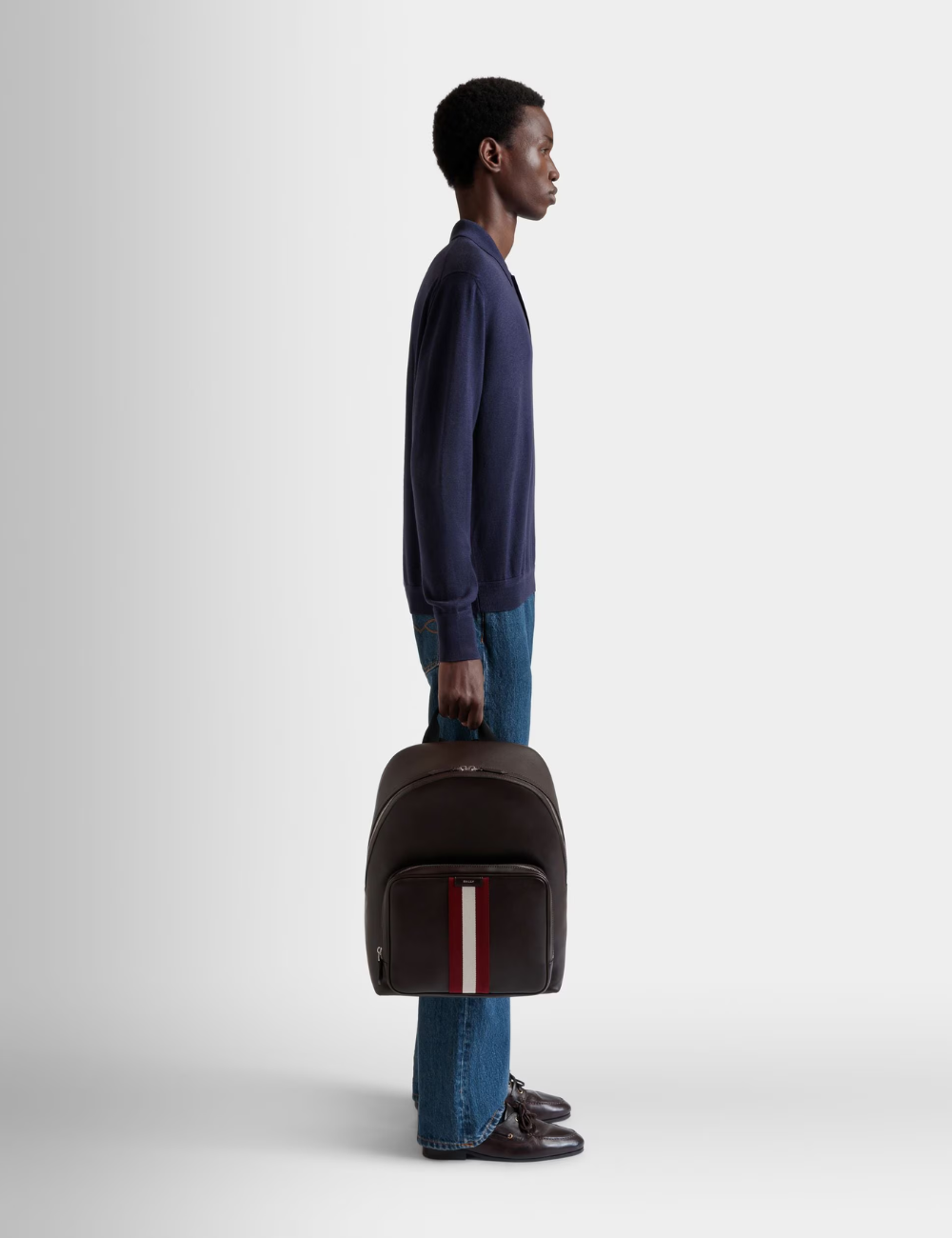 Code Backpack in Ebano Leather