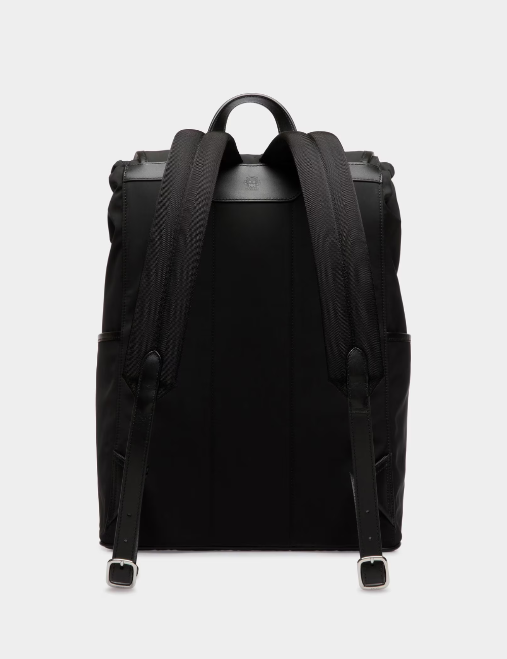 B-Light Backpack in Black Nylon and Leather