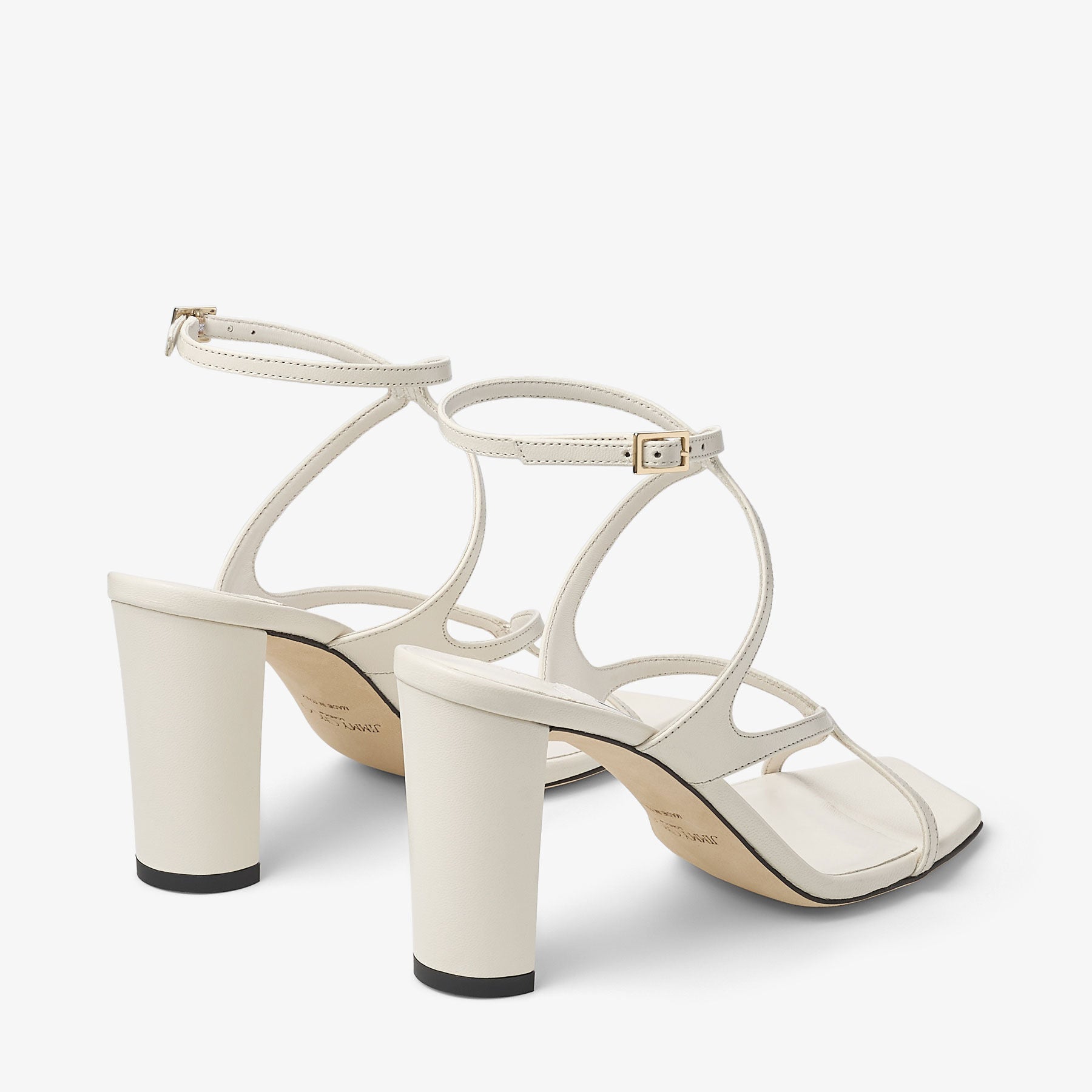 Latte Nappa Leather Sandals