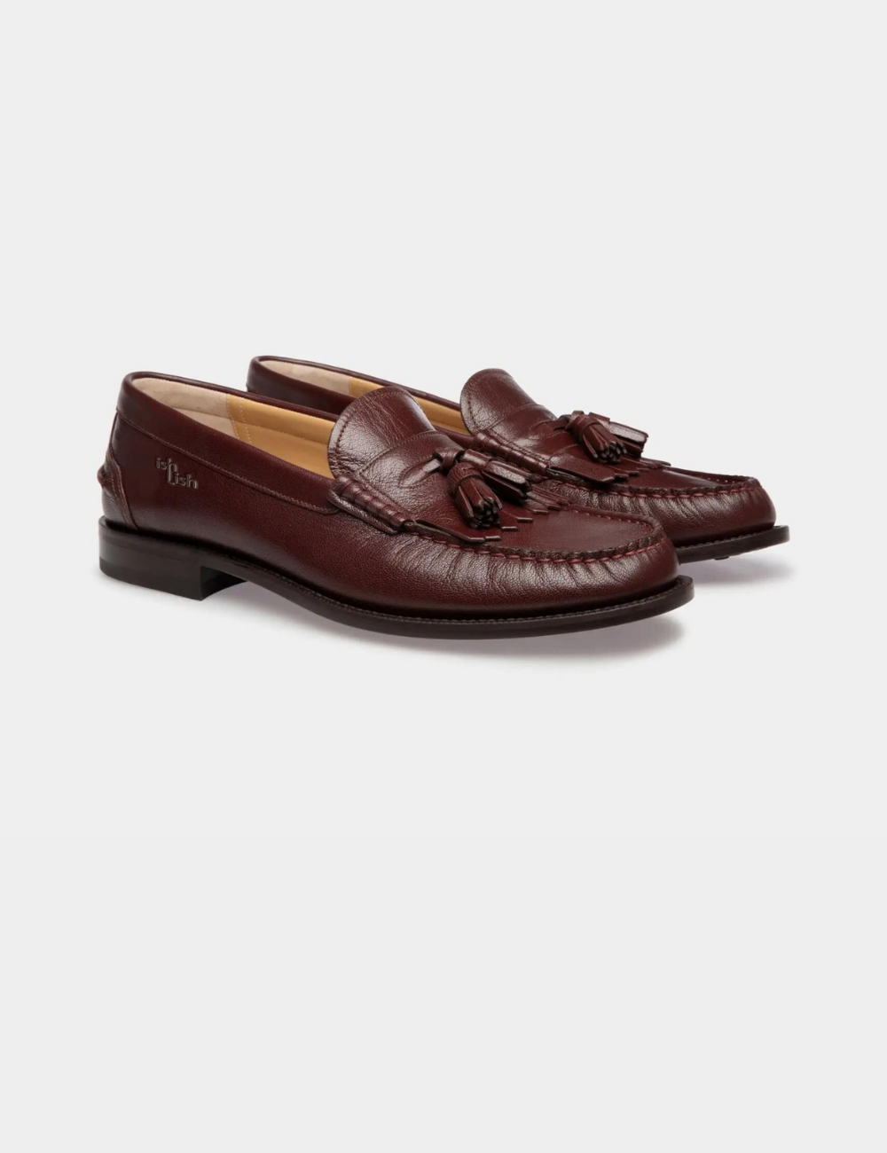 Oregon Loafer in Chestnut Brown Grained Leather