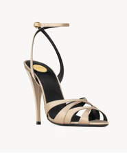 CHANDELLE sandals in satin crepe