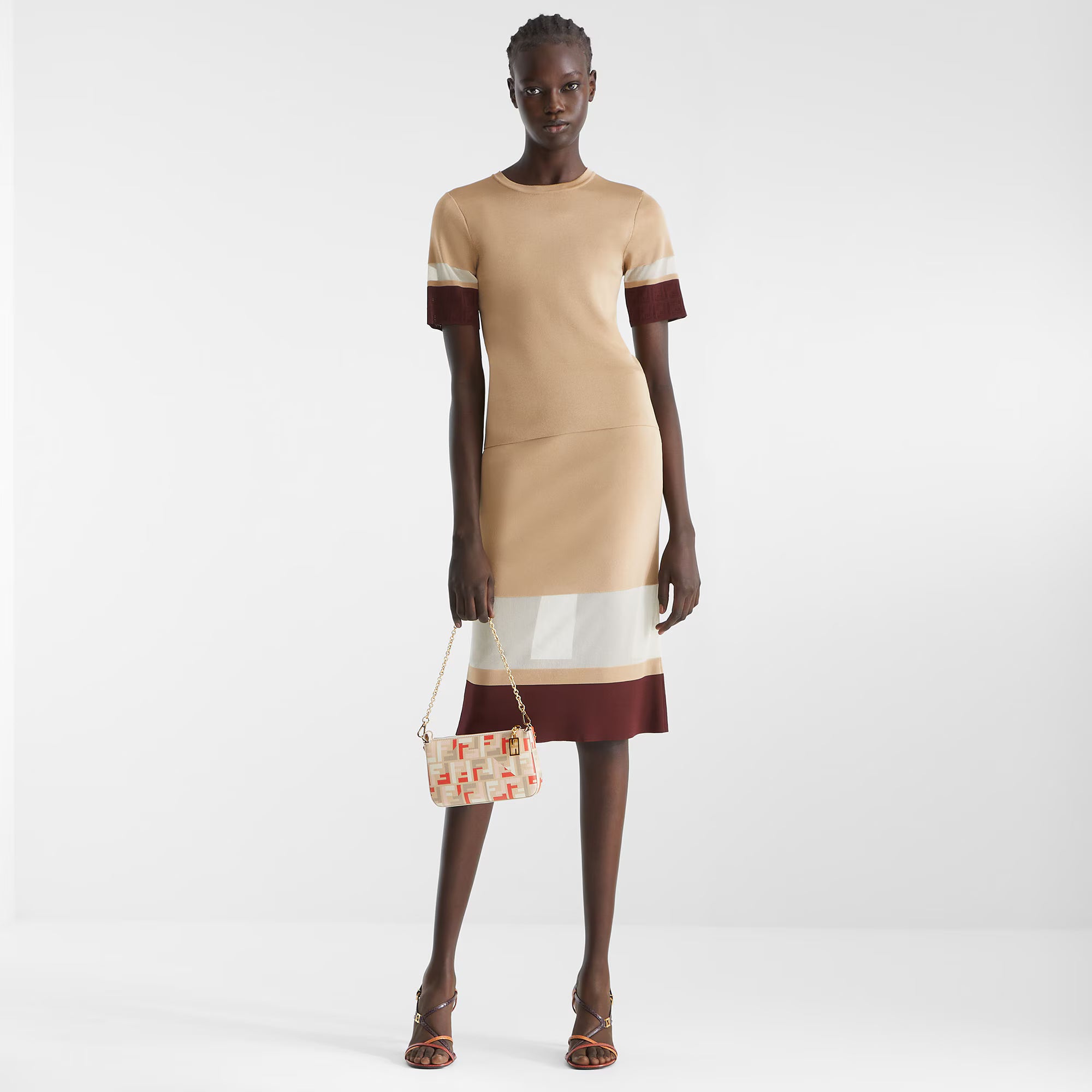 Multicolor metallic ayes high-heeled sandals