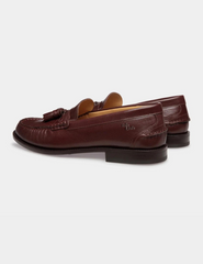 Oregon Loafer in Chestnut Brown Grained Leather