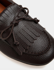 Kerbs Driver in brown Grained Leather