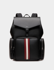 Mythos Backpack in Black Recycled Leather