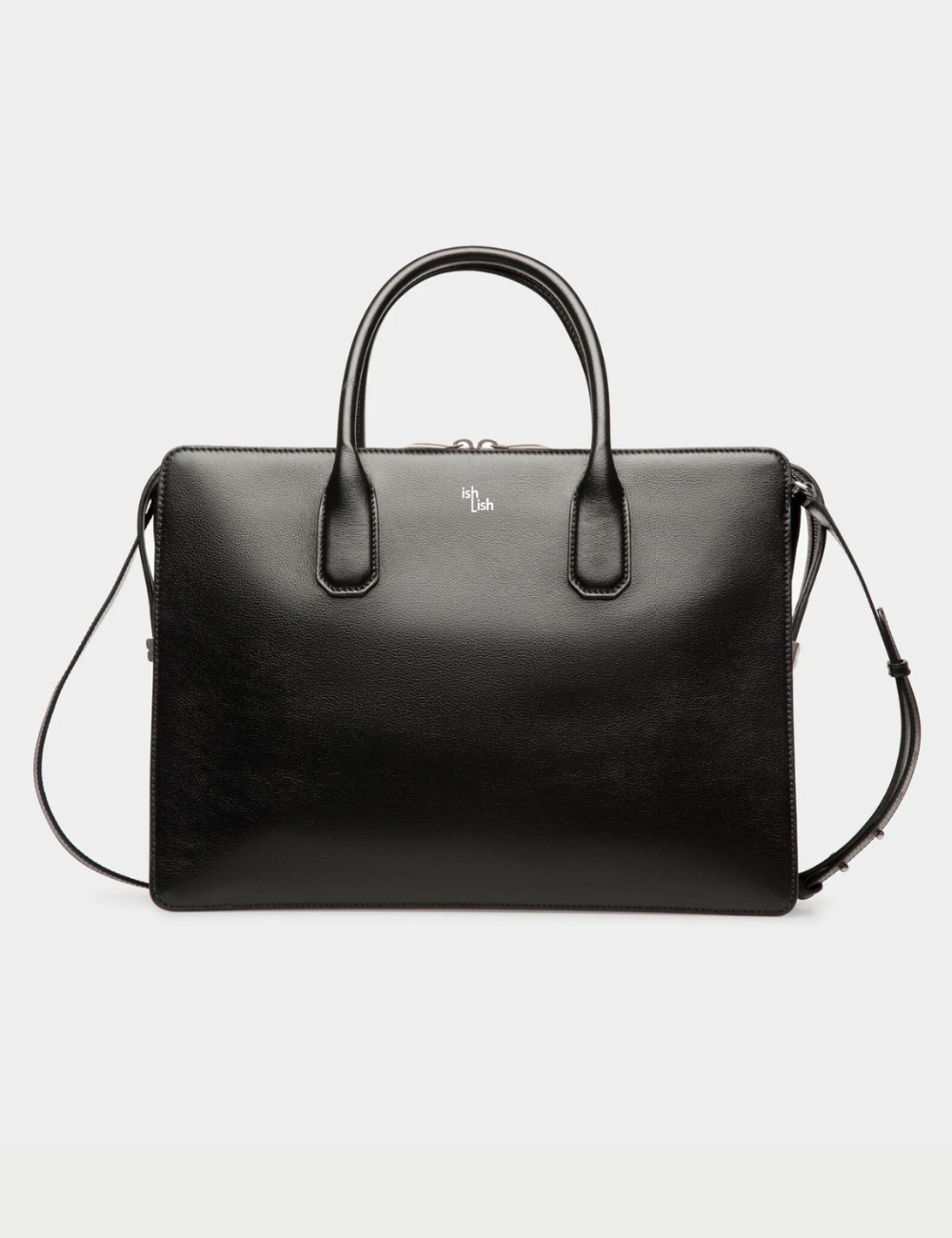 Banque Business Bag In Black Leather