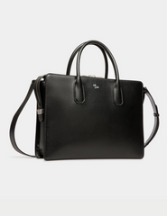 Banque Business Bag In Black Leather