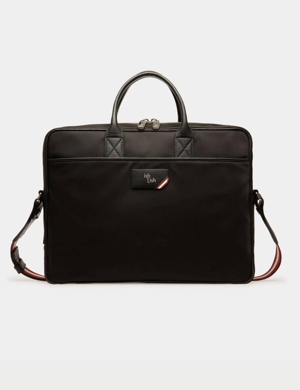 Faldy Nylon Business Bag In Black