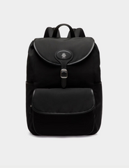 B-Light Backpack in Black Nylon and Leather