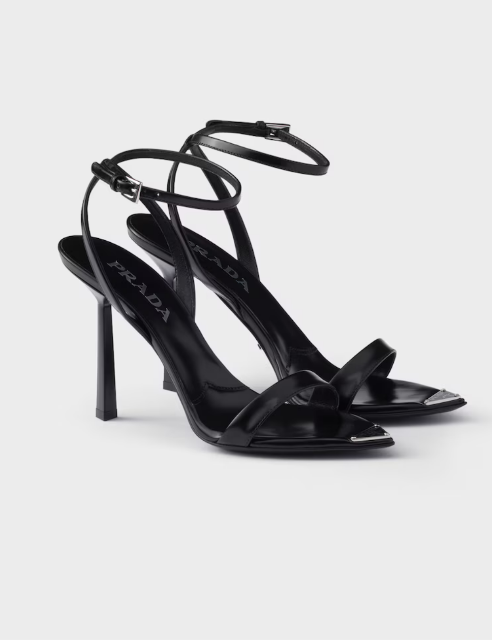 Brushed leather sandals