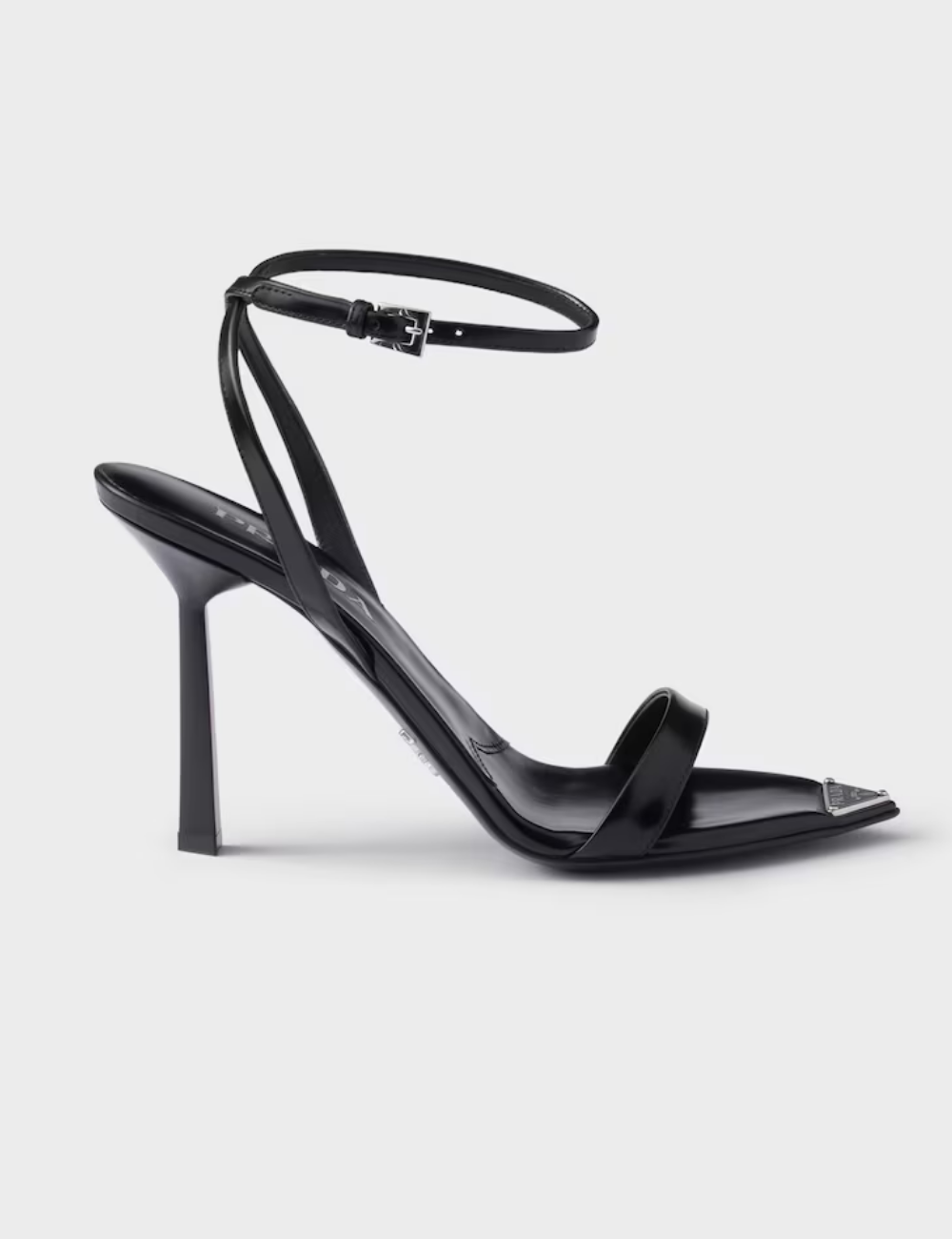 Brushed leather sandals