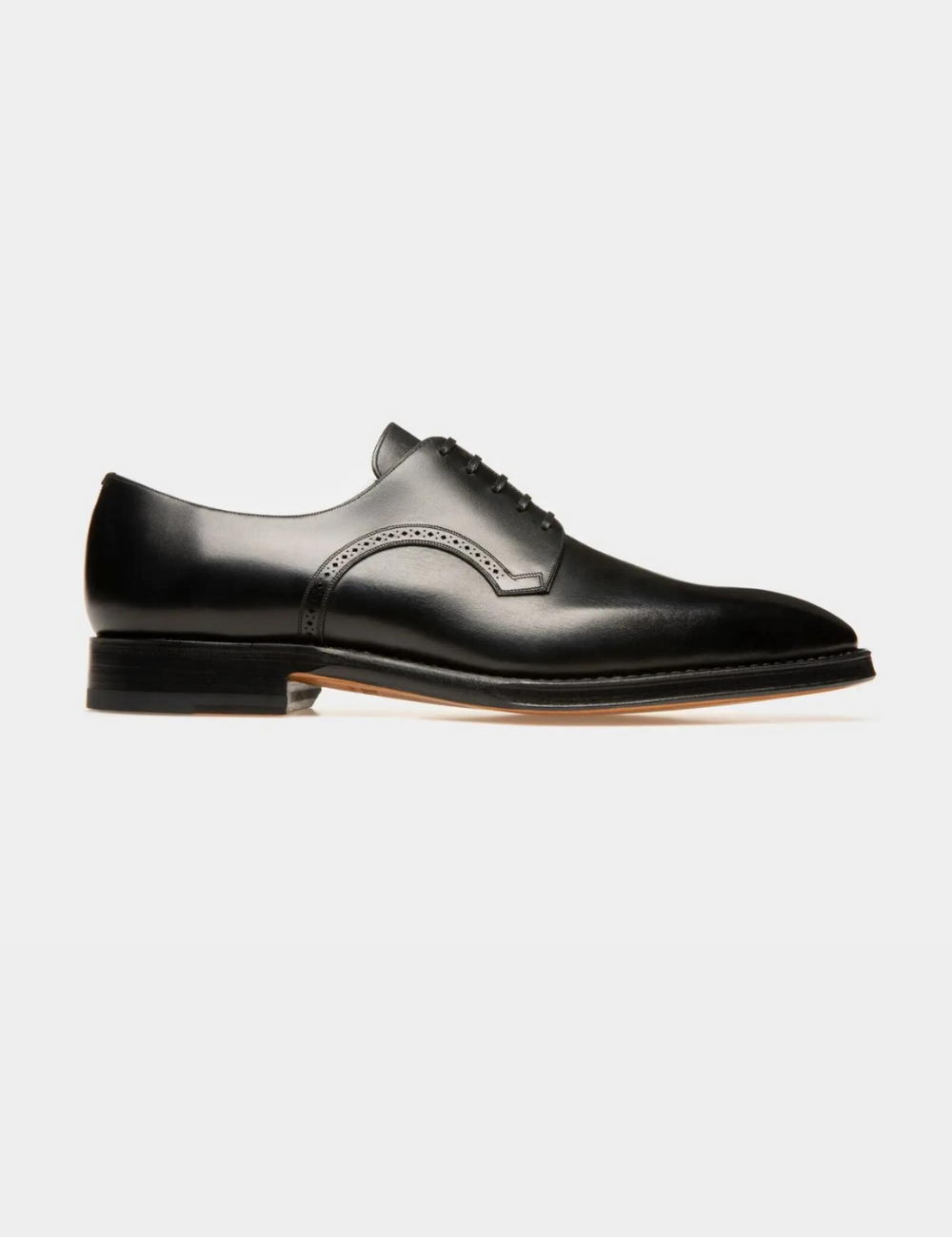 Scamardo Leather Derby Shoes In Black