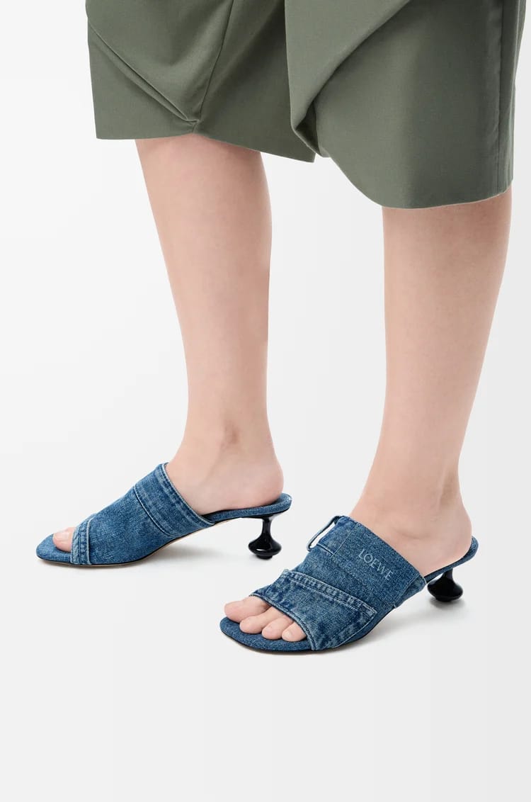 Toy Panta slide in washed denim