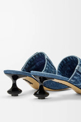 Toy Panta slide in washed denim